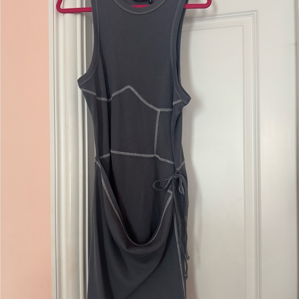 ASOS Charcoal Asymmetrical Dress